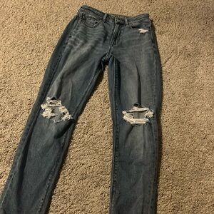 American eagle jeans White holister sweatpants